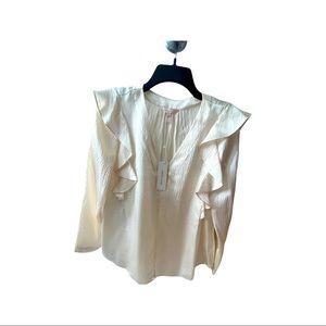 Brand new with tags Rebecca Taylor silk ruffle top. Size 8